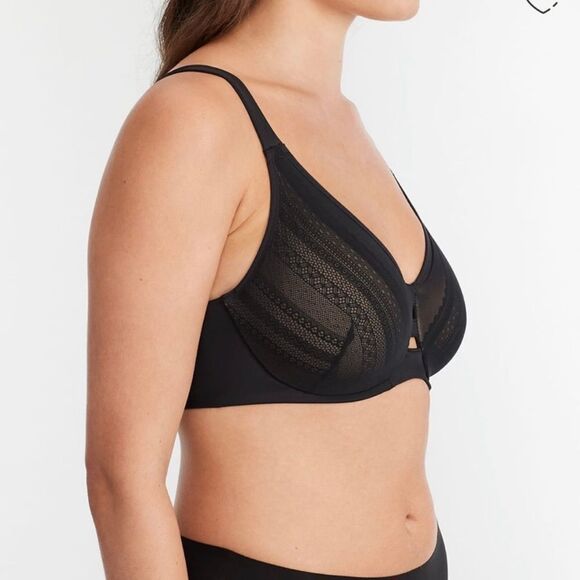 SPANX Illusion Lace Minimizer Bra Black - Picture 3 of 4